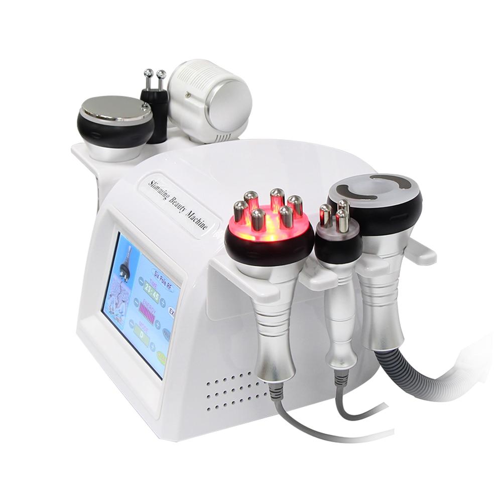 AOKO 2021 New Arrival 6 in1 40K Ultrasonic Cavitation Vacuum Slimming Machine RF Beauty Device Cold Hot Hammer Skin Tighten Tool