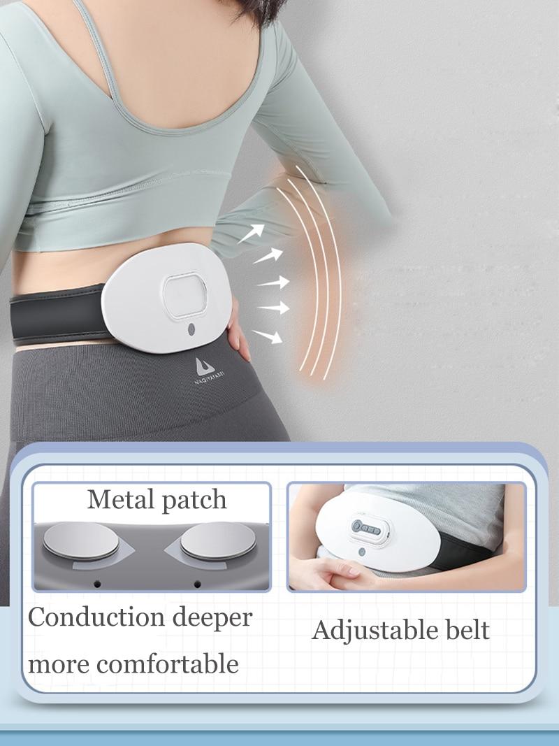Hot Compress Waist Massager TENS EMS Infrared Heating Relieves Lumbar Muscle Strain Wireless Remote Massage Home Relaxation Tool
