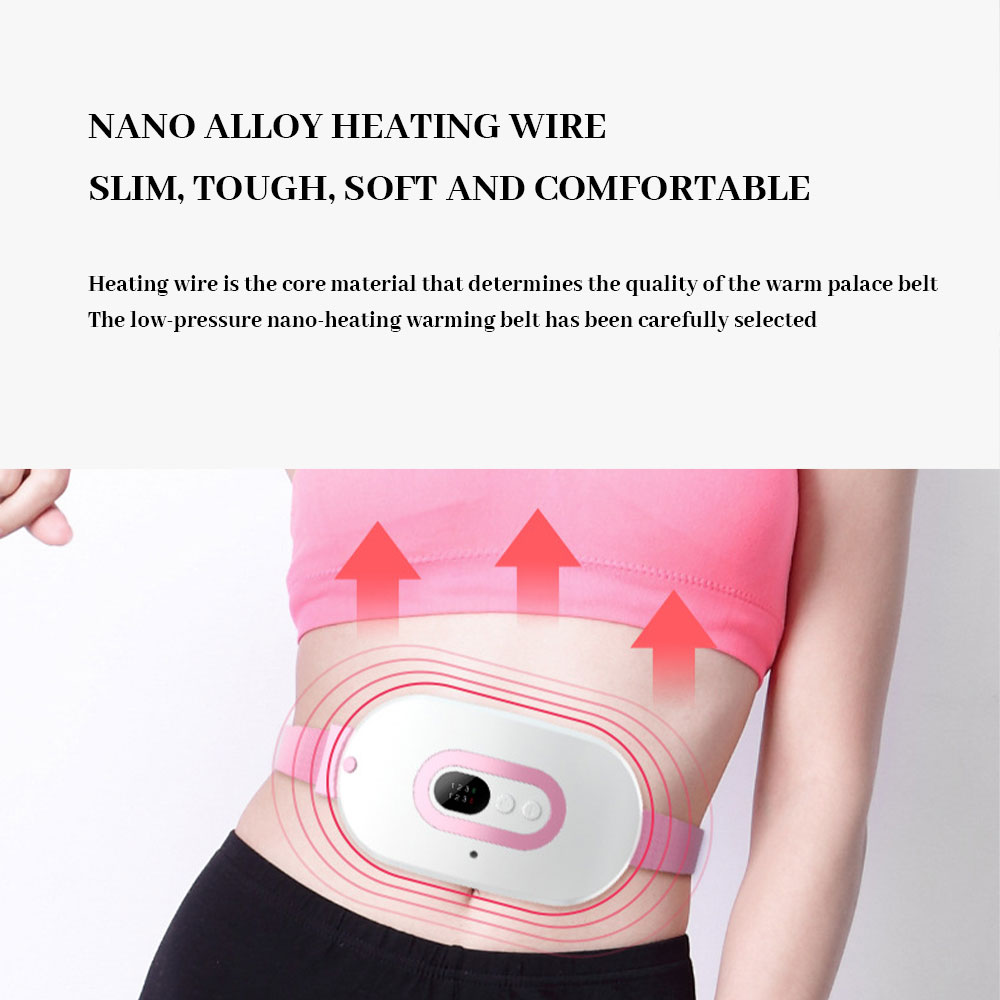 Menstrual Heating Pad Warm Palace Hot Waist Belt Relieve Menstrual Pain Hot Compress Massager for Woman Girl Belly Back Heating