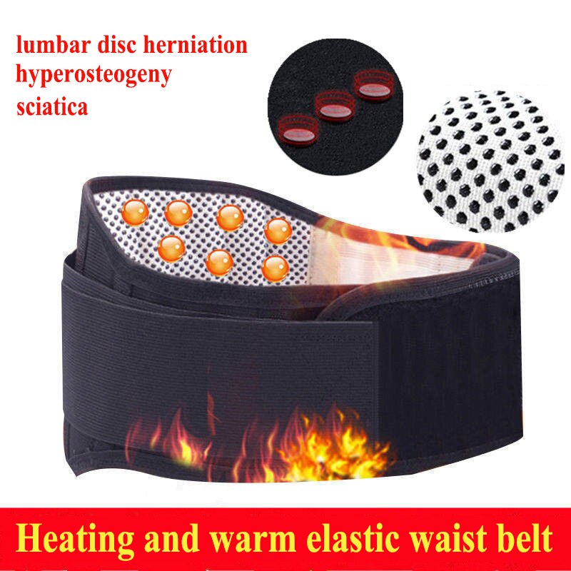 Tourmaline Self Heating Magnetic Therapy Back Waist Support Belt Adjustable Relief Lumbar Pain Brace Massage & Health Care Belt