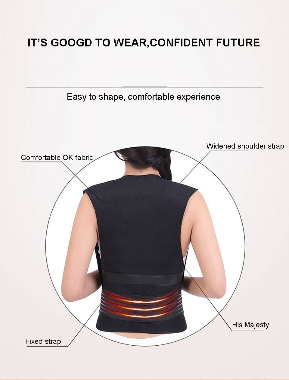 Shoulder Waist Warmer Tourmaline Spontaneous Heating Waistcoat Magnet Therapy Self Heating Vest Back Massage Lumbar Pain Relief