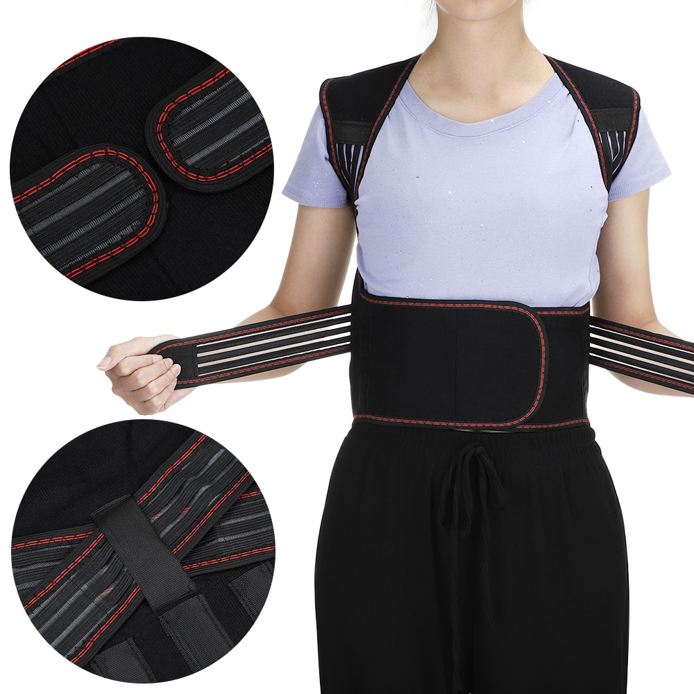 Tourmaline Self-heating Magnetic Therapy Waist Back Shoulder Posture Corrector Spine Lumbar Brace Back Support Belt Pain Relief