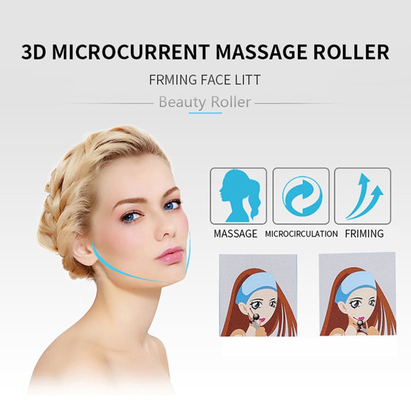 3D Roller Massager 360 Rotate Thin Face Full Body Firming and Shaping Wrinkle Remover Facial Lifting Massager