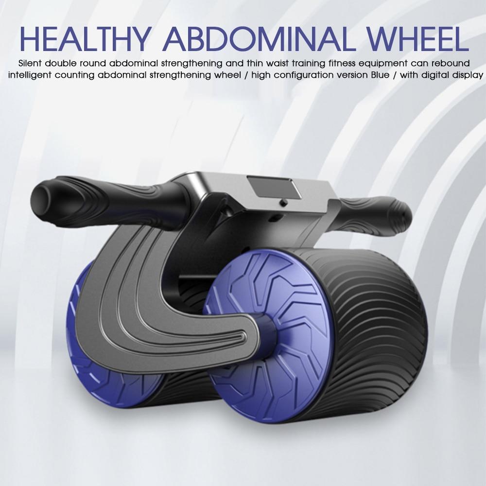 Abdominal Wheel Intelligent Digital Counting Wheel Waist Training No Noise Fitness Equipment Home Gym Muscle Training AB Roller