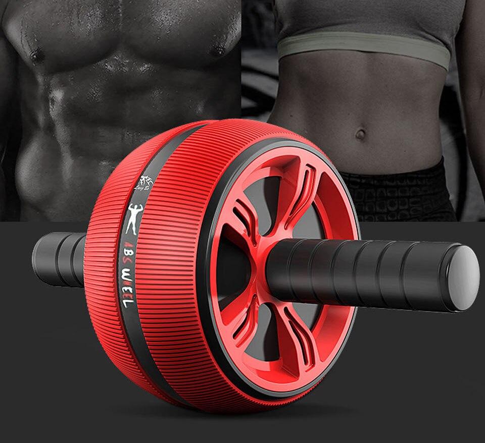 Loogdeel ABS Abdominal Roller Exercise Wheel Fitness Equipment Mute Roller For Arms Back Belly Core Trainer Body Shape Trainin