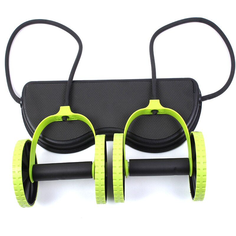 Wheel Ab Roller Double Muscle Trainer Wheel Abdominal Power resistance bands Gym Arm Waist Leg Training Fitness Exercise