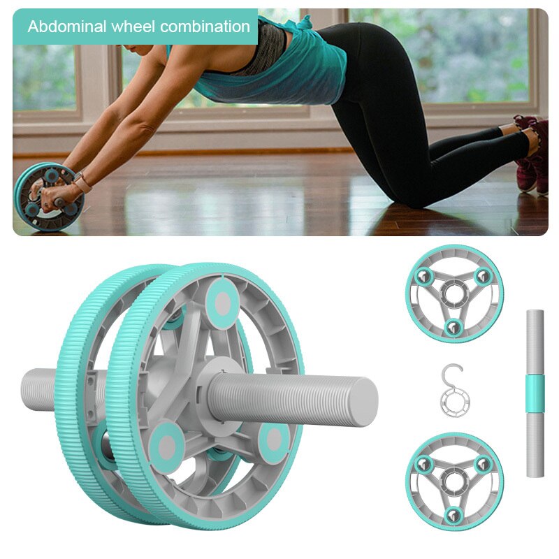 Combined Abdominal Muscle Trainer Ab Wheel For Arm Waist Leg Exercise Home Gym Workout Sport Fitness Equipment Push-Up Rack