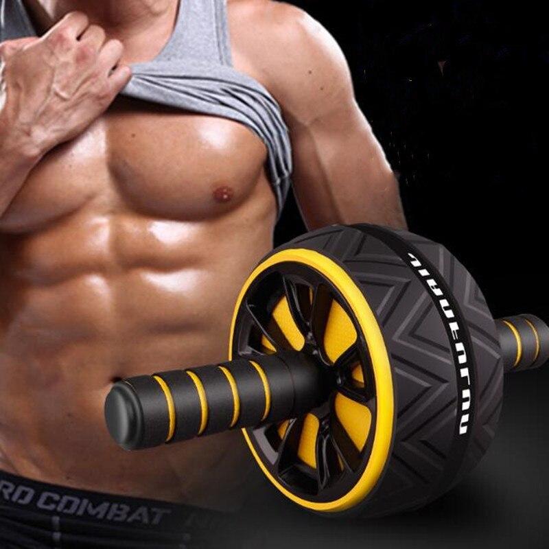 1Pcs No Noise Ab Roller Abdominal Wheel Abdominal Muscle Trainer Home Training Gym Fitness Equipment For Arm Waist Exercise