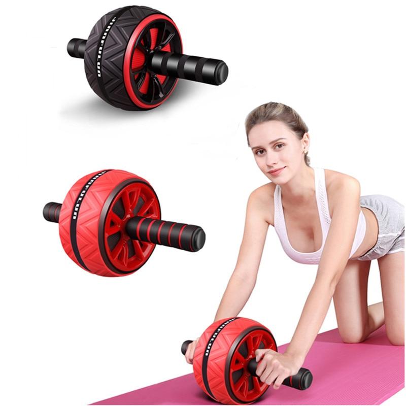 1Pcs No Noise Ab Roller Abdominal Wheel Abdominal Muscle Trainer Home Training Gym Fitness Equipment For Arm Waist Exercise