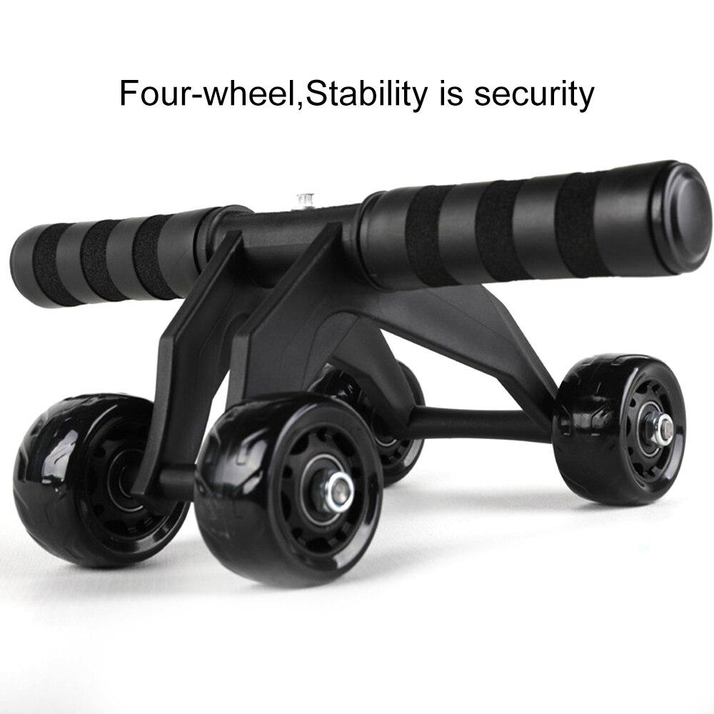 4 Wheels Abdominal Roller For Muscle Exercise Equipment Home Indoor Office Fitness No NoisePower Wheel Ab Roller Gym Trainer