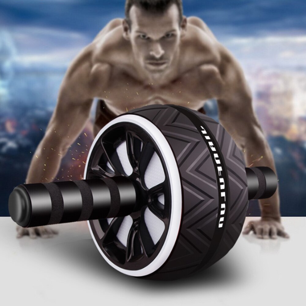 WAKYME ABS Abdominal Roller Exercise Wheel Abdominal Muscles Wheel Trainer Core Roller No Noise Home Gym Fitness Equipment