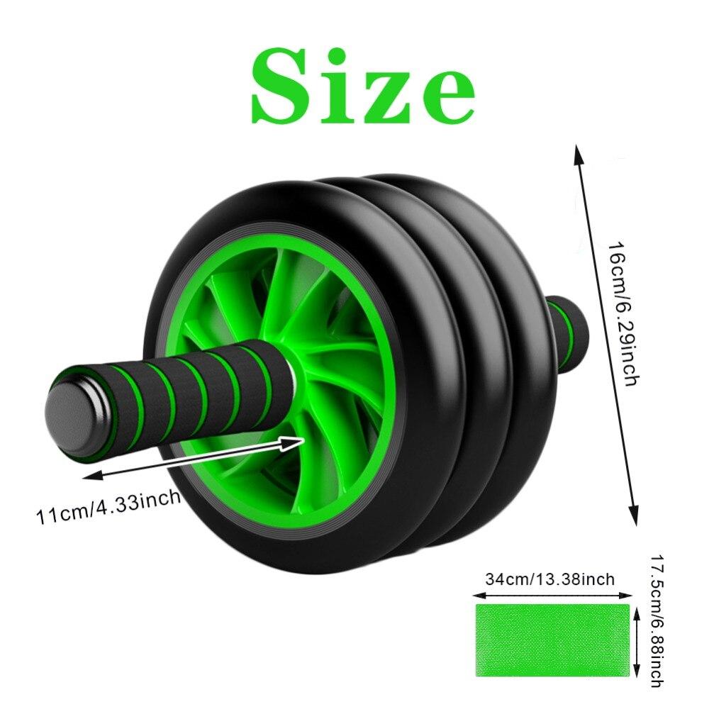 Abdominal Wheel Three-Wheeled Abdomen Thin Belly General Fitness Equipment Silent Roller