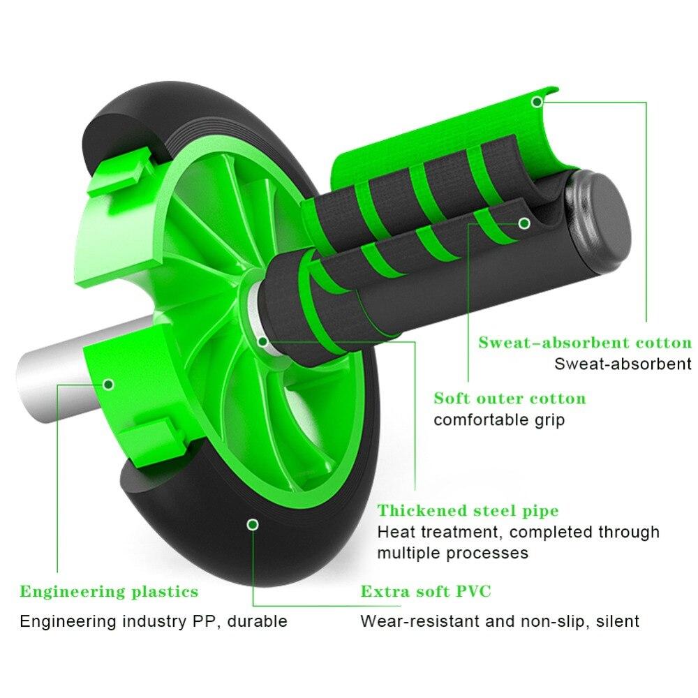 Abdominal Wheel Three-Wheeled Abdomen Thin Belly General Fitness Equipment Silent Roller