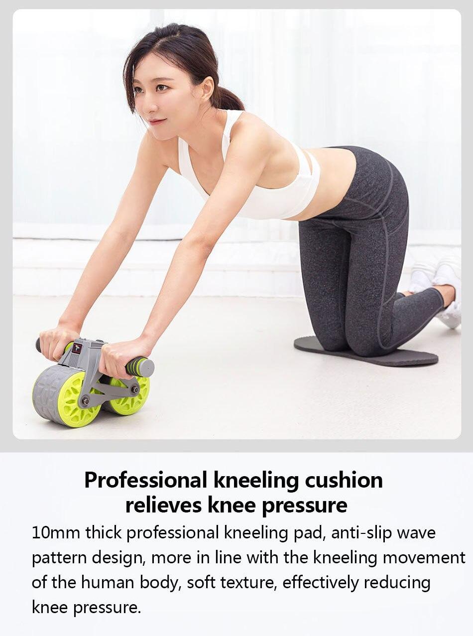 Xiaomi Mijia AB Roller Power Wheels Fitness Equipment Abdominal Muscle Trainer Push-up Bar Stand Exercise Rack Workout Home Gym