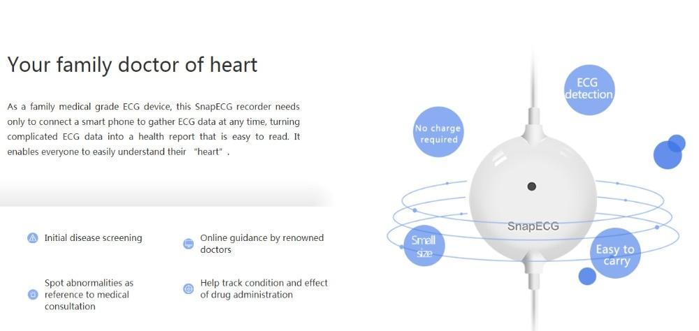 Portable data recording Heart ECG Monitor Measurement Machine Real-time Heart Support Electrode Holter IOS Android APP