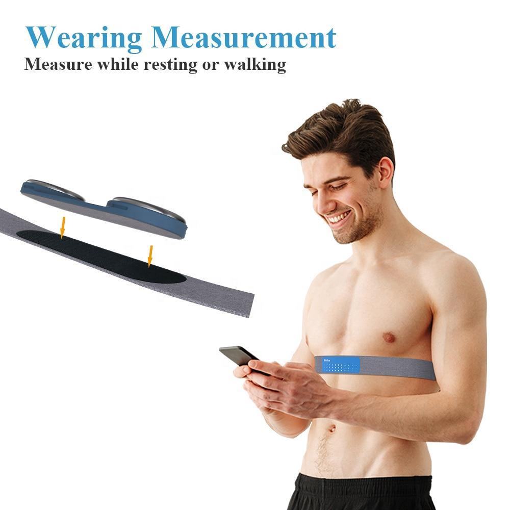 Bluetooth Wearable EKG Monitor ECG Machine Heart Monitoring Device Portable Handheld EKG Monitor USB Charging PDF Data Report