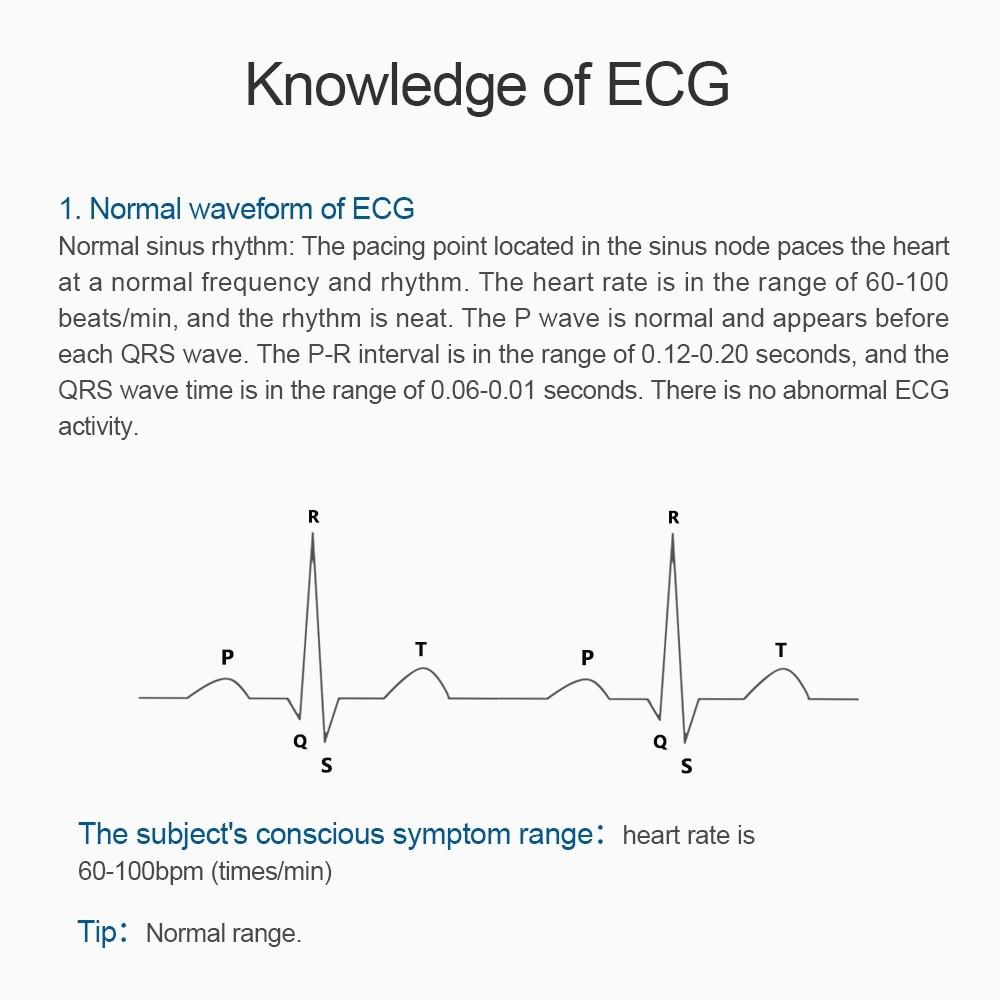 Heal Force Easy ECG Holter Monitor,Portable Household Heart EKG Handheld Heart Monitor with LCD Color Screen