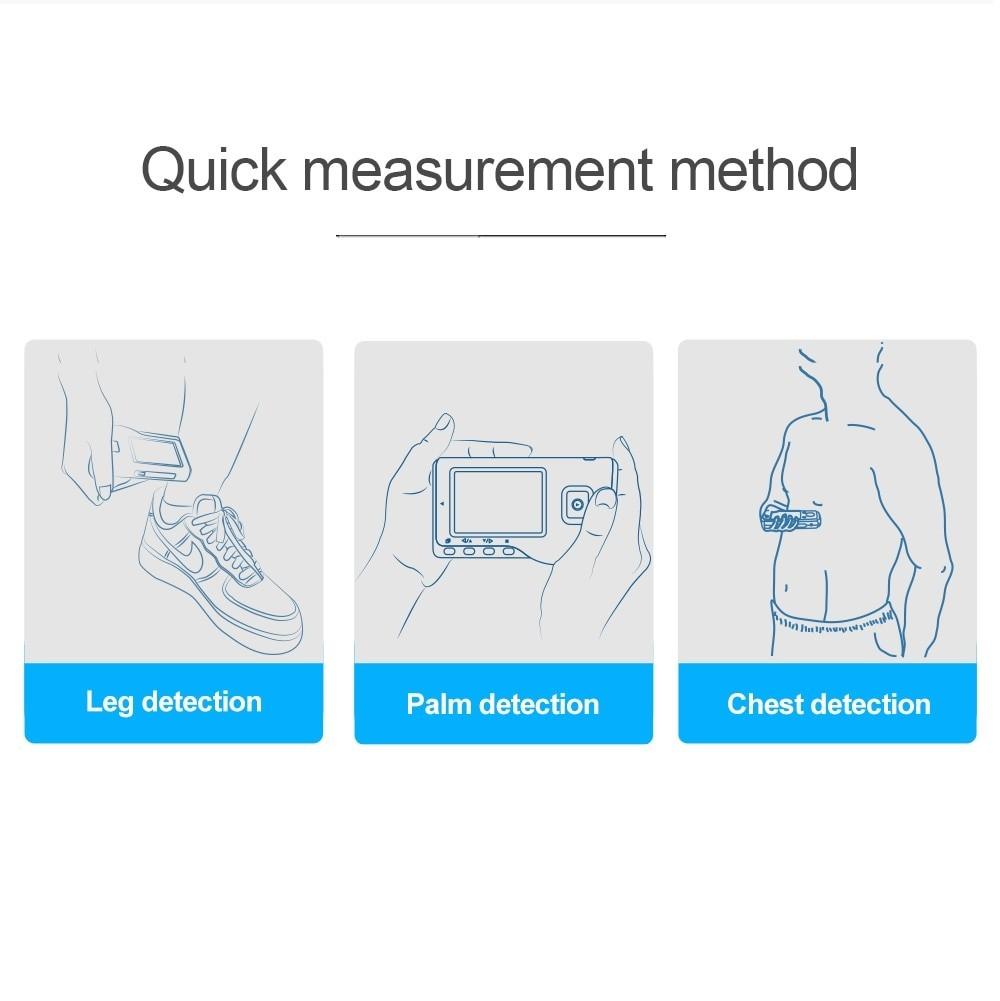 Heal Force Easy ECG Holter Monitor,Portable Household Heart EKG Handheld Heart Monitor with LCD Color Screen
