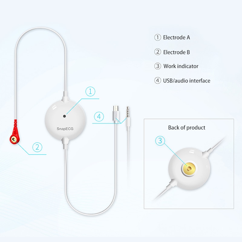 Portable data recording Heart EKG ECG Monitor machine Measurement Machine Real-time Heart монитор пациента