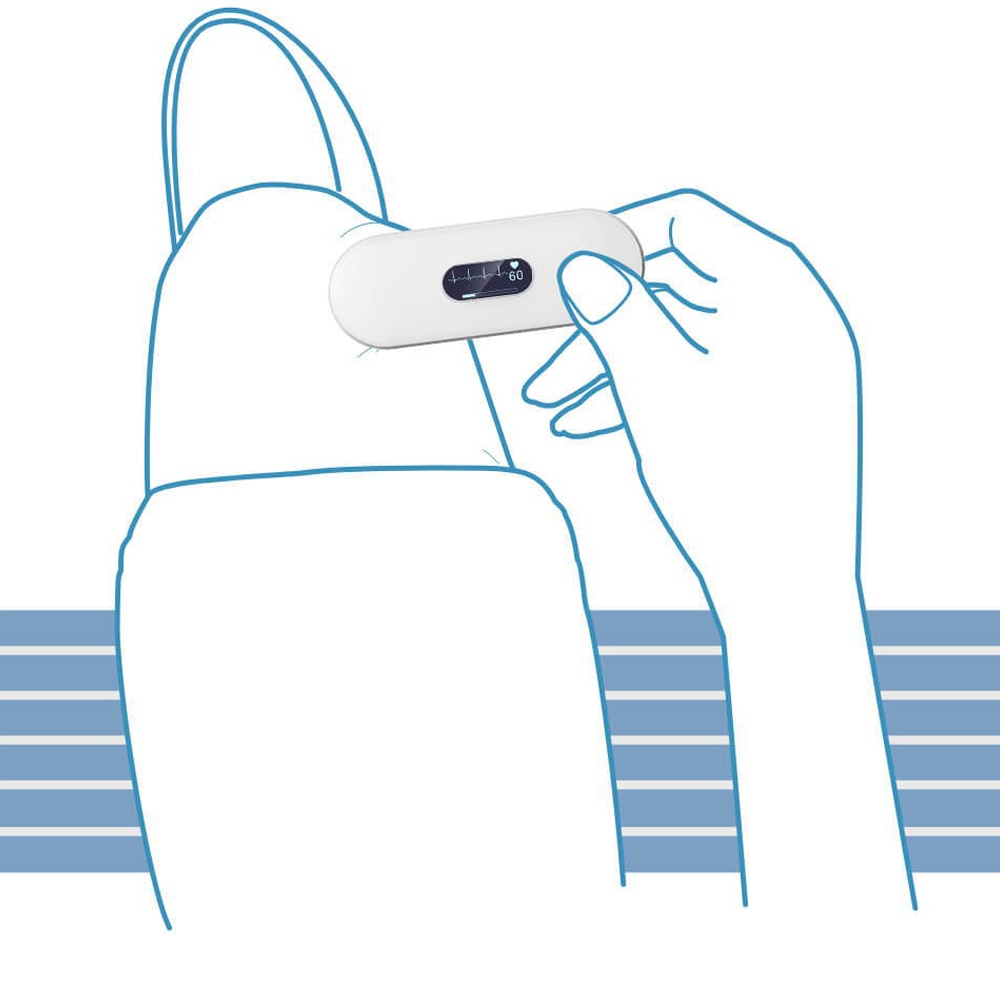 Bluetooth EKG Holter ECG With OLED Screen Wearable EKG Heart монитор Electrocardiograma Unlimited store Data Storage Share