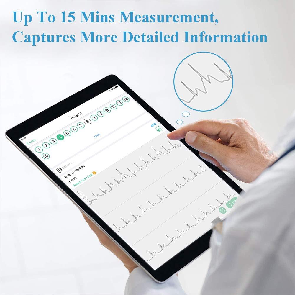 Bluetooth EKG Holter ECG With OLED Screen Wearable EKG Heart монитор Electrocardiograma Unlimited store Data Storage Share