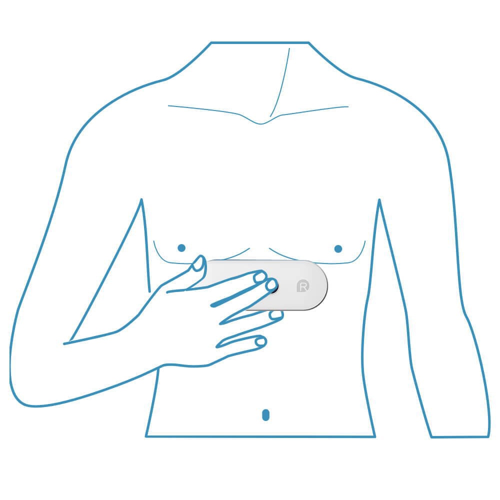 Bluetooth EKG Holter ECG With OLED Screen Wearable EKG Heart монитор Electrocardiograma Unlimited store Data Storage Share