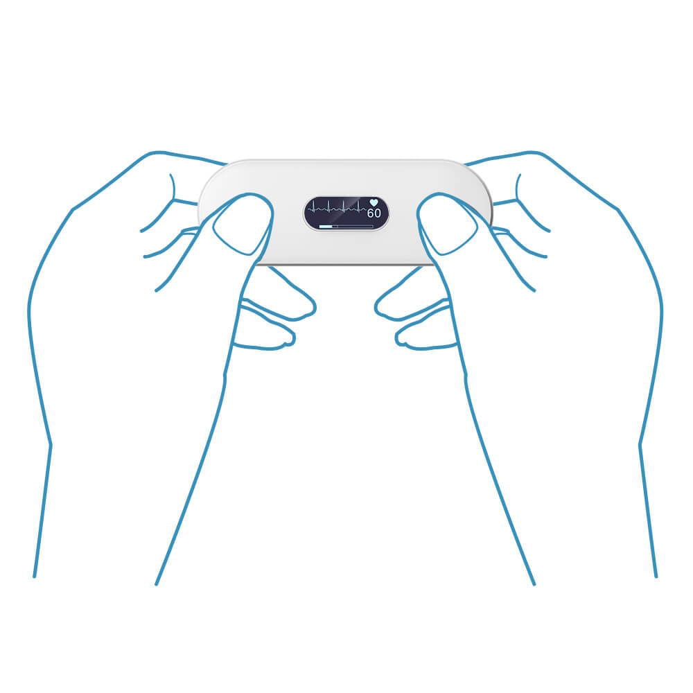 Bluetooth EKG Holter ECG With OLED Screen Wearable EKG Heart монитор Electrocardiograma Unlimited store Data Storage Share