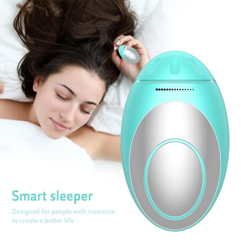 Microcurrent Sleep Aid Instrument USB Charging Sleep Monitor Pressure Relief Sleep Device Hypnosis Instrument Massager and Relax