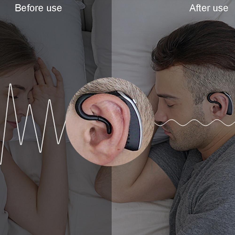 Electronic Snore Stoppe Anti Snore Headphone Sleep Analysis Device Smart Anti-Snoring Bluetooth Android IOS