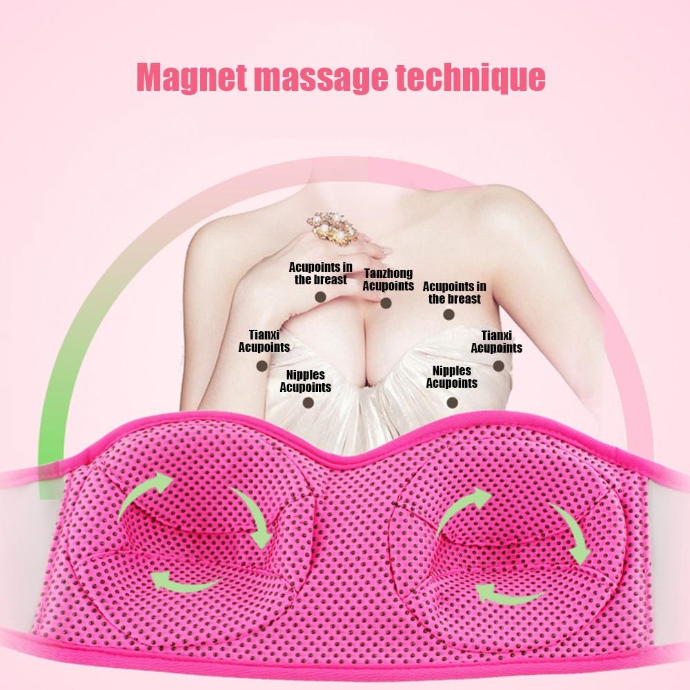 USB Electric Bra Massager breast enlarging bra Beauty Chest Breast Sagging Infrared Hyperplasia Tourmaline Massage Vibration Bra