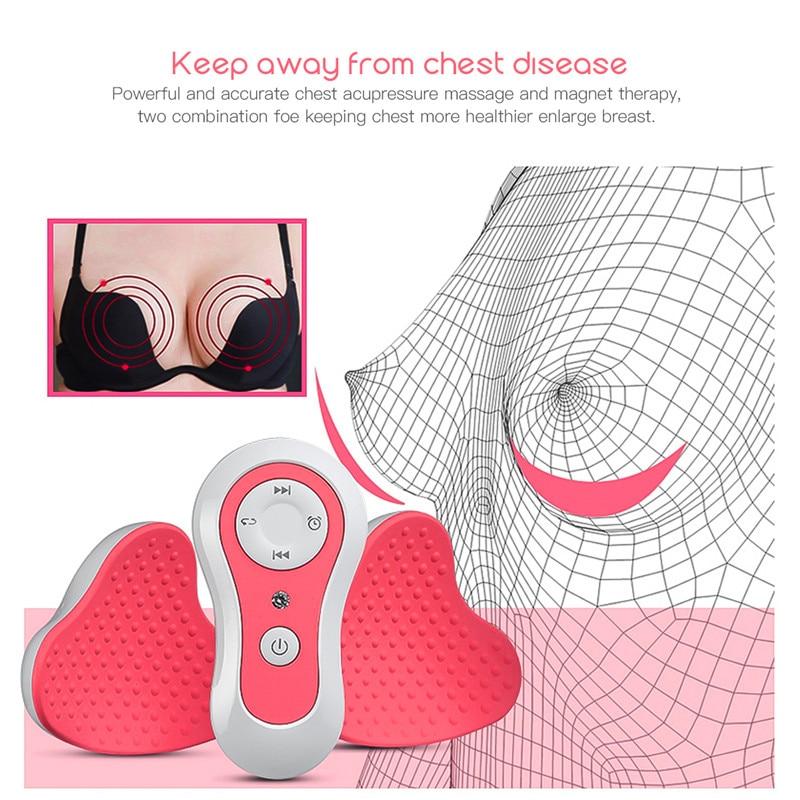 Electric Breast Enlargement Massager Chest Acupressure Massage Magnet Therapy Anti-Chest Sagging Device Women Breast Enhancer 35