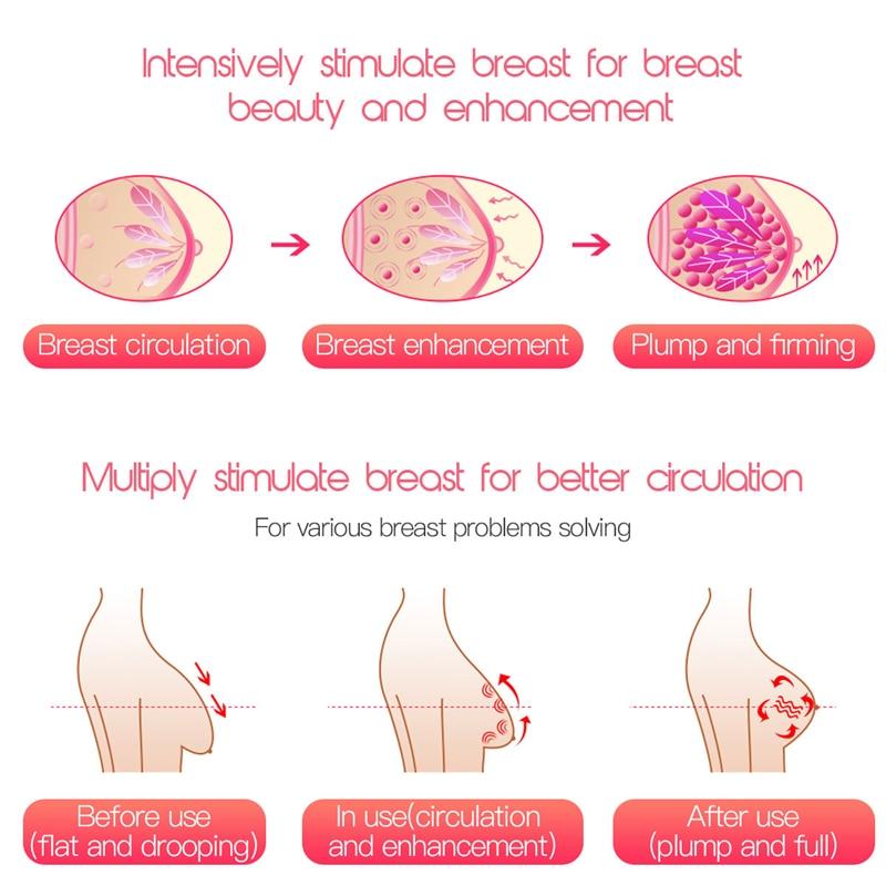 Remote Control Women Breast Enhancer Electric Lady Breast Enlargement Massager Bust Lifting Plump Chest Stimulate Massage Bra 31