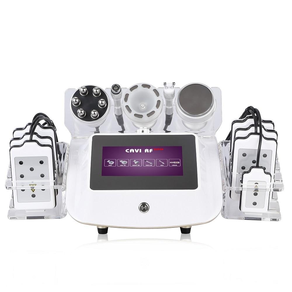 40k Ultrasound Cavitation Machine Body Slimming Face Lifting Vacuum Cupping Massage Anti-Cellulite Skin Renew Device