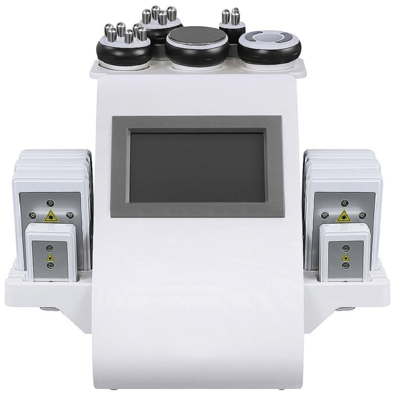 New Arrival 40K Ultrasonic Cavitation Vacuum Radio Frequency Laser 8 Pads Lipo Laser Body Slimming Machine for Spa Touch Screen