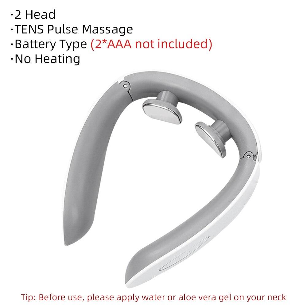 3 Modes Electric Neck and Back Pulse Massager TENS Wireless Heat Cervical Vertebra Relax Pain Massage Health Care Machine