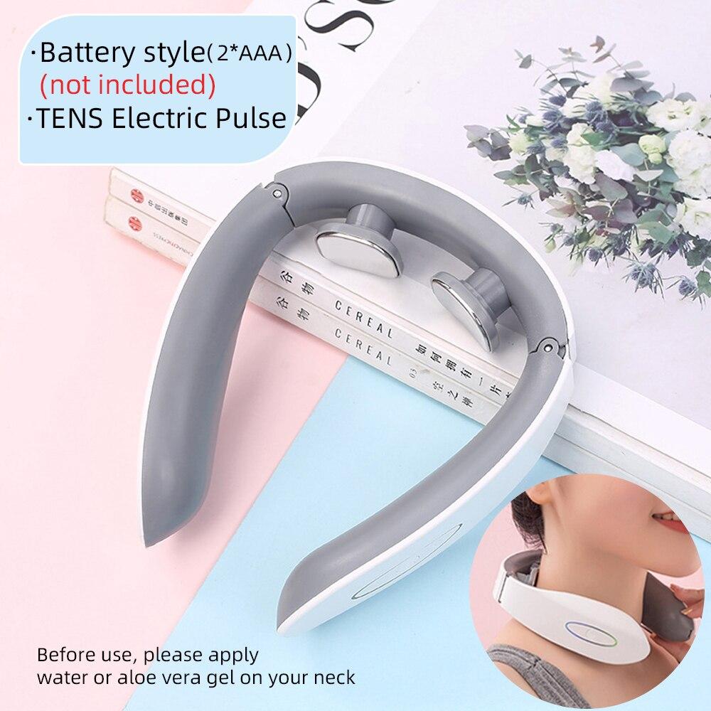 3 Modes Electric Neck and Back Pulse Massager TENS Wireless Heat Cervical Vertebra Relax Pain Massage Health Care Machine