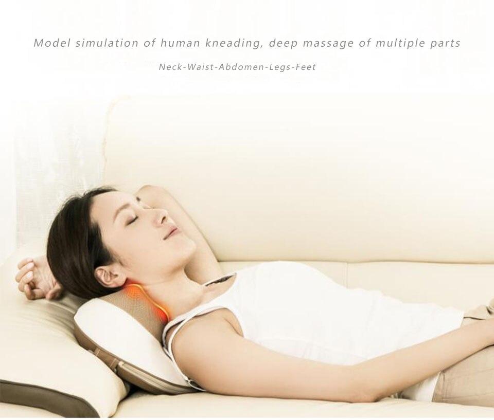 Electrical Shiatsu Back Shoulder Body Neck Massager Multifunctional Shawl Infrared Heated Kneading Car/Home Massage