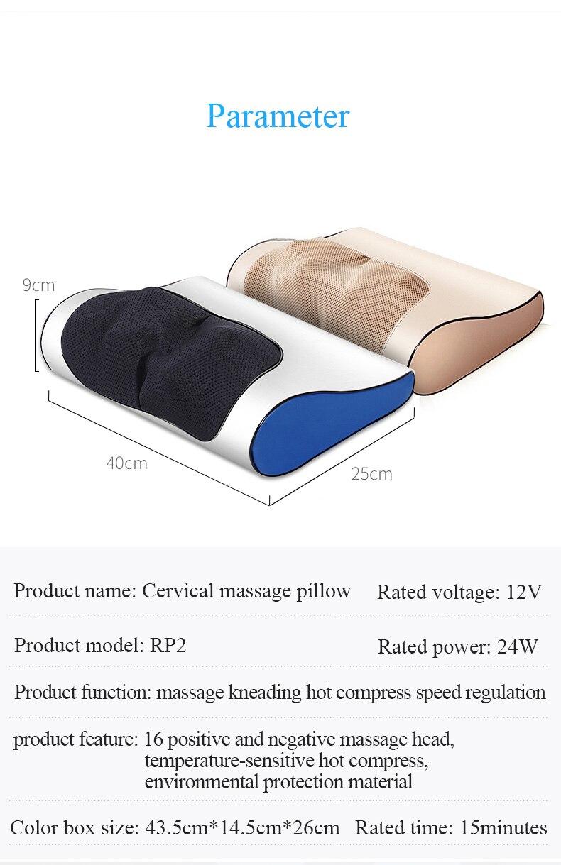 Jinkairui Infrared Heating Neck Shoulder Back Body Electric Massage Pillow Shiatsu Device Cervical Health 2021 NEW High Quality