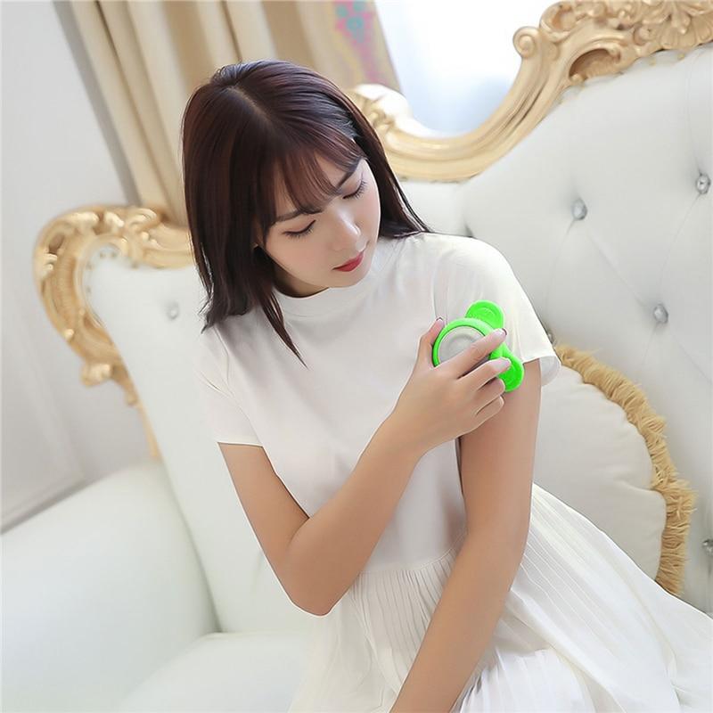 High Frequency Vibration Body Massager Tripod Mini Handheld Electric Neck Back Massage Roller Battery USB Dual Power Charge 0