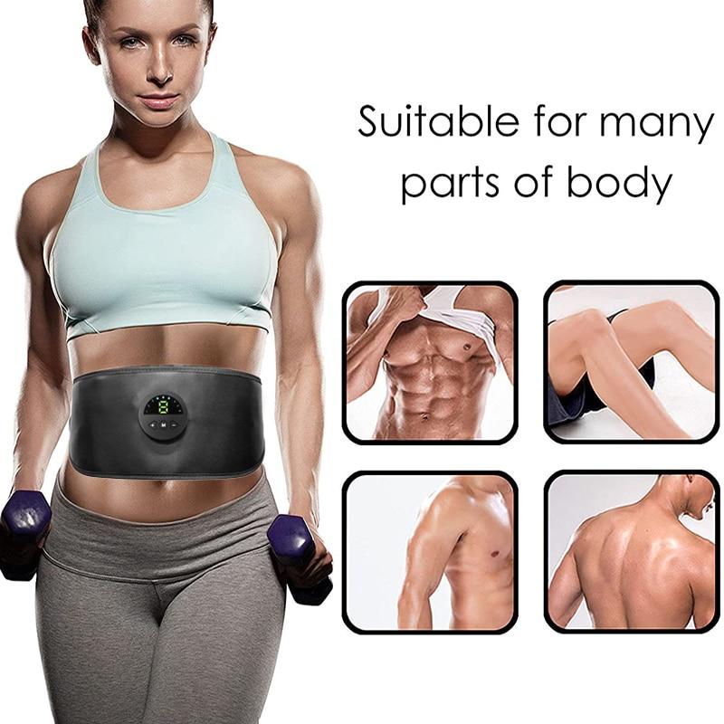 EMS Muscle Stimulator Massage ABS Abdominal belt Trainer Slimming Massager Unisex Body Belly Weight Loss Body Shaping Fitness