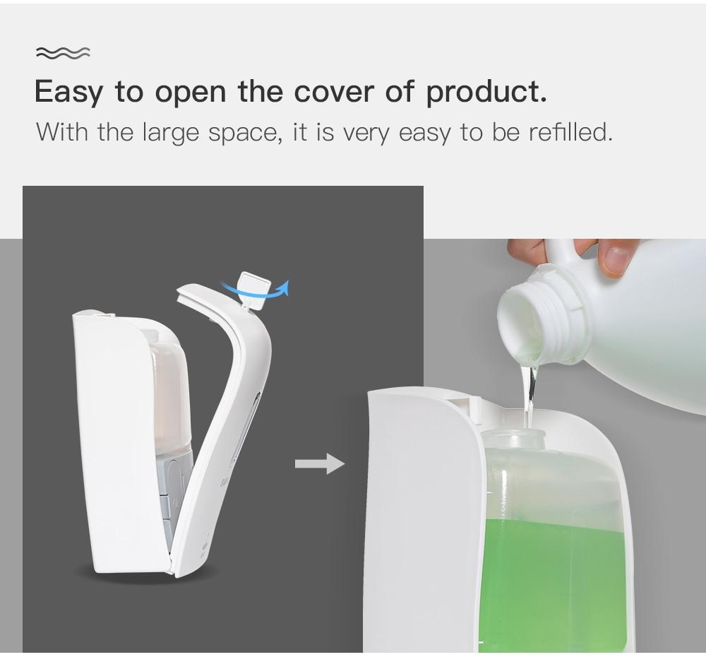 SVAVO Soap Dispenser Wall Mounted 600ml Automatic Soap Dispenser Touchless Auto Sensor Liquid Soap Pump for Bathroom Kitchen