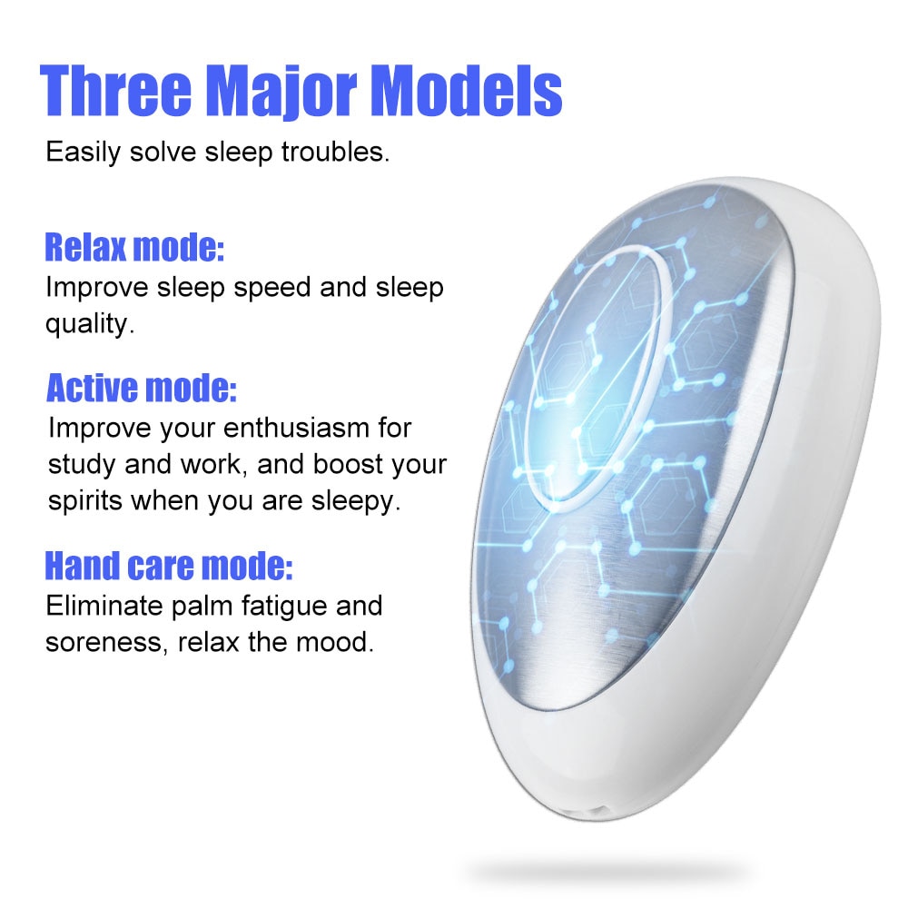 Sleeping Aids Migraine Insomnia Relief EMS Muscle Stimulator Microcurrent Anti Anxiety Depression Stress Health Care Relax