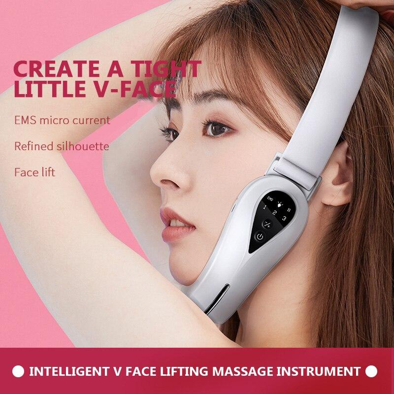 Microcurrent Face Massage Devices Smart Face-Lifting Home Use Beauty Devices V-Face Chin V-Line Lifting Device TSLM1