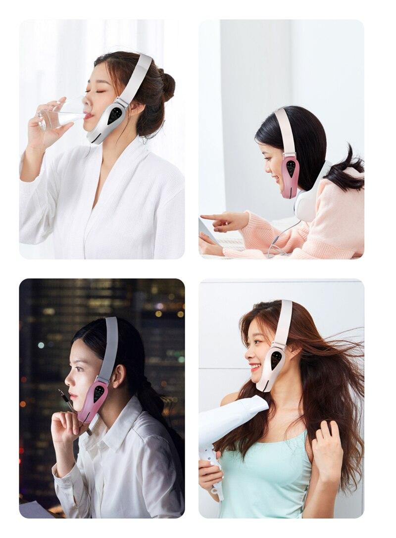 Microcurrent Face Massage Devices Smart Face-Lifting Home Use Beauty Devices V-Face Chin V-Line Lifting Device TSLM1