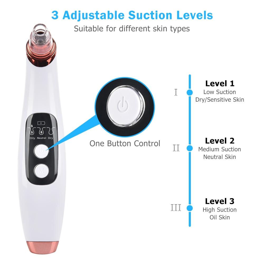 Smart Visible Blackhead Remover Vacuum Suction Acne Pimple Black Spots Pore Cleansing Beauty Apparatus Skin Care Tool