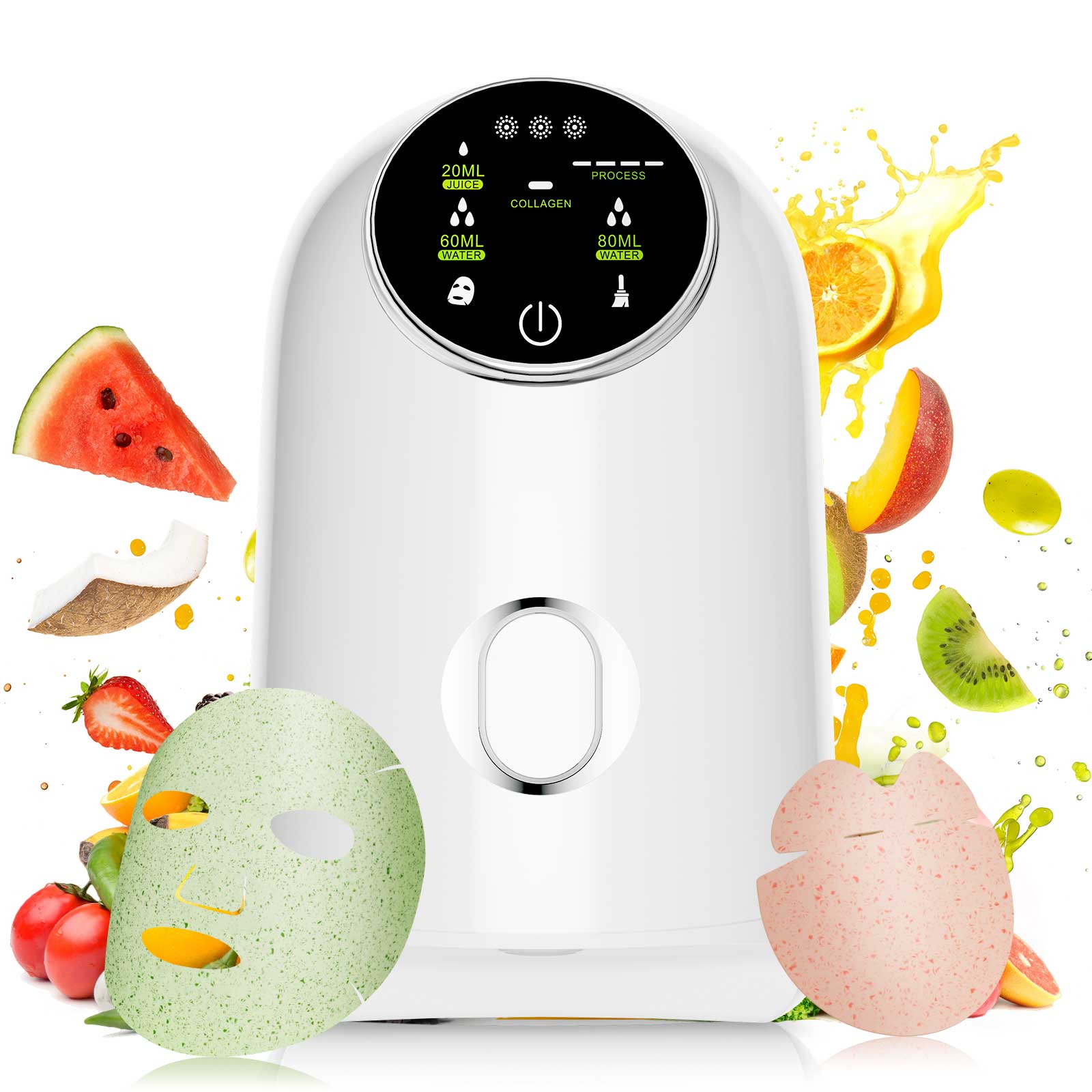 Face Mask Maker Machine DIY Facial Treatment Fruit Natural Vegetable Collagen Beauty Salon SPA Smart Touch Screen Mask Devic