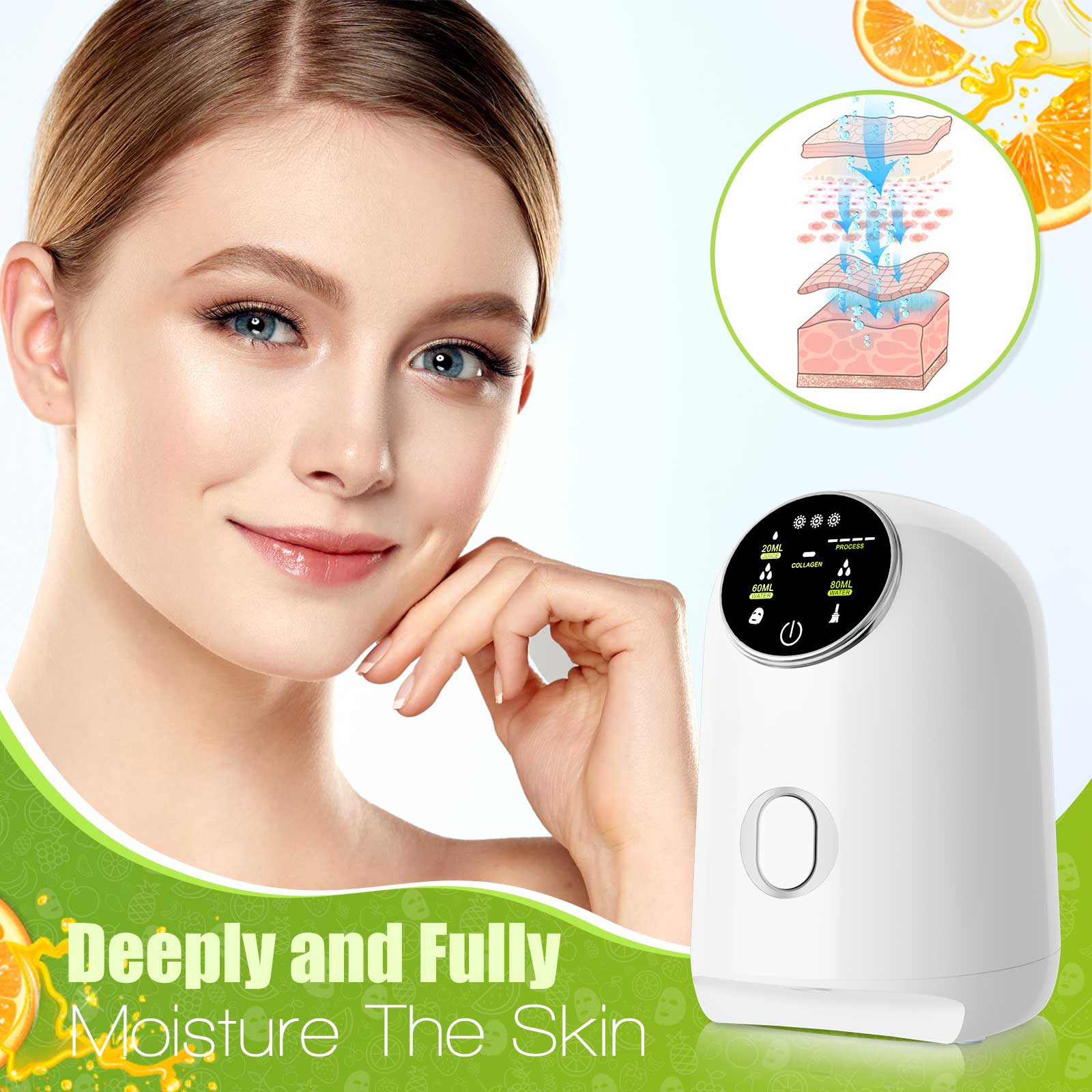 Face Mask Maker Machine DIY Facial Treatment Fruit Natural Vegetable Collagen Beauty Salon SPA Smart Touch Screen Mask Devic