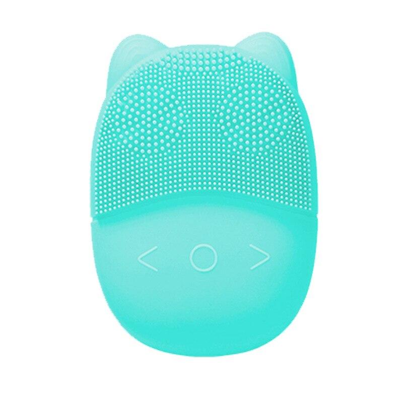 45°C Mini Facial Cleansing Brush LED Light Therapy Sonic Face Brush Massager Smart Mask Treatment Exfoliating Deep Cleaning Tool