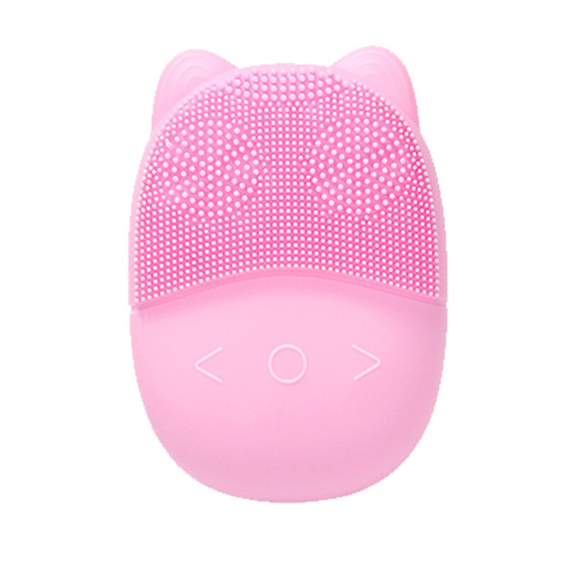 45°C Mini Facial Cleansing Brush LED Light Therapy Sonic Face Brush Massager Smart Mask Treatment Exfoliating Deep Cleaning Tool