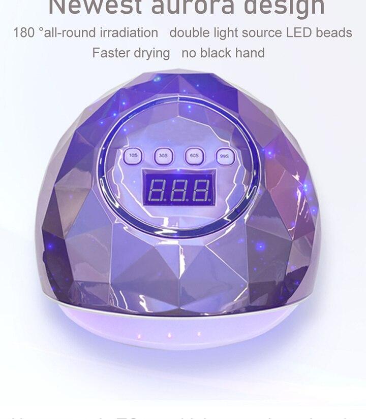 Xiaomi Youpin Nail Dryer Fashion 78W 39 PCS LEDs Fast UV Lamp For Drying Gel Polish Timer Auto Smart Sensor Manicure Tools